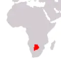 Localizzazione Botswana