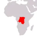 Localizzazione Repubblica Democratica del Congo