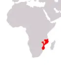 Localizzazione Mozambico