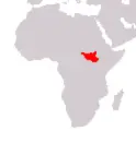 Localizzazione Sudan del Sud