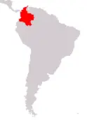 Localizzazione Colombia