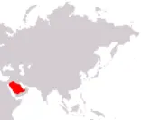 Localizzazione Arabia Saudita