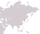 Localizzazione Corea del Nord