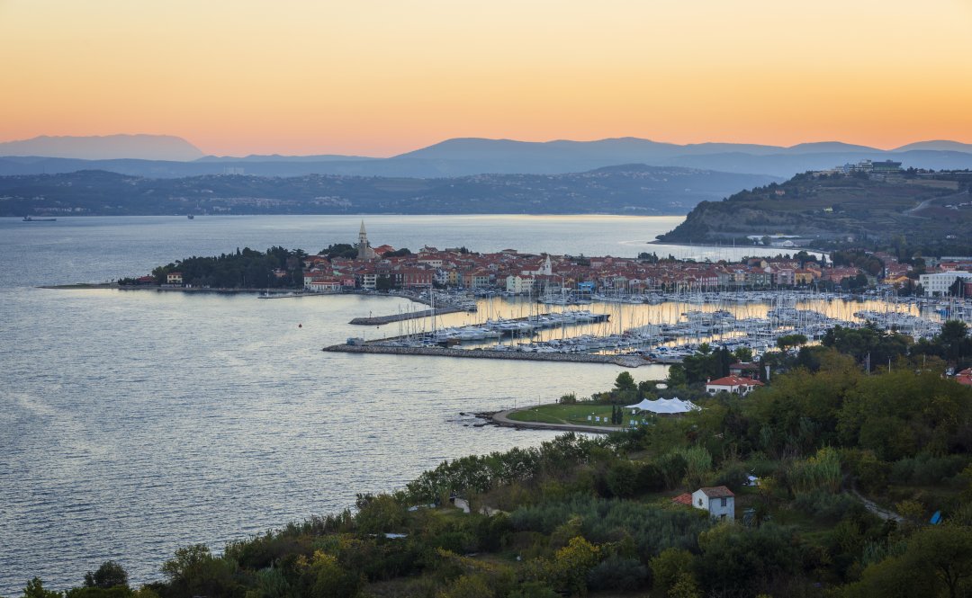 La costa slovena nei pressi di Isola/Izola