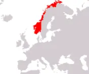 Localizzazione Norvegia