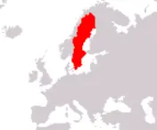 Localizzazione Svezia