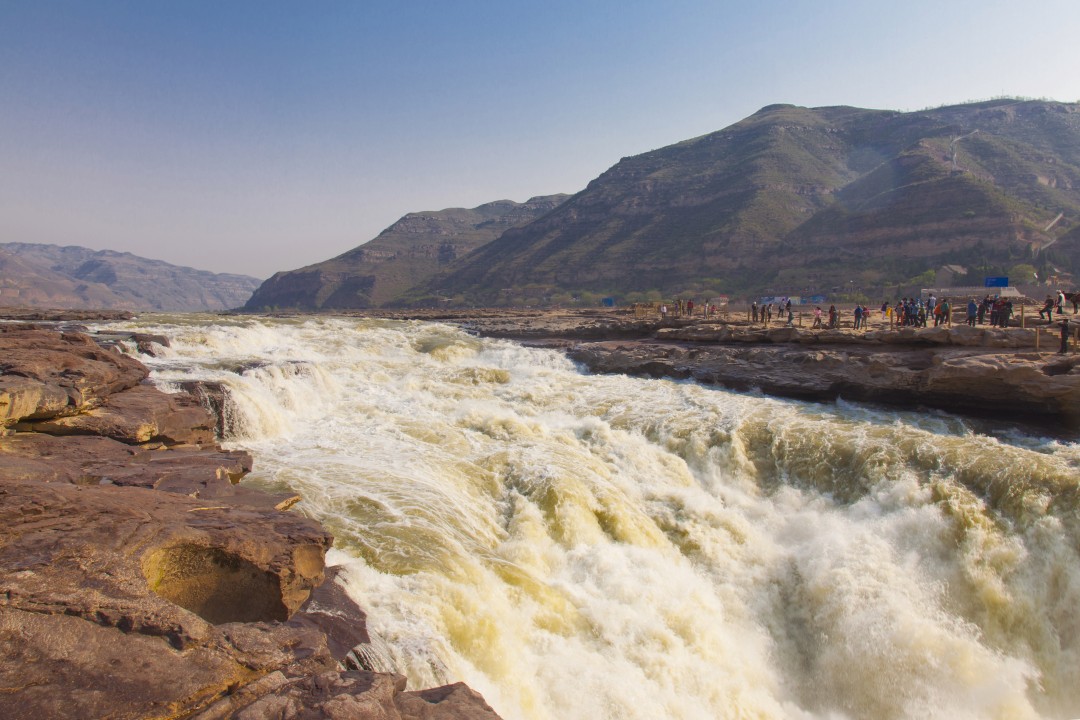 La cascata di Hukou, sul Fiume Giallo